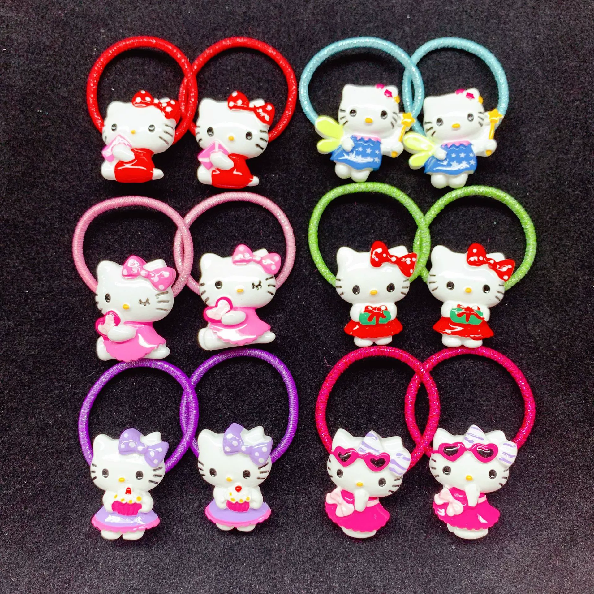 Hello Kitty, мультяшная милая заколка для волос, аксессуар, для челки, бережные невредящие волосы шпильки