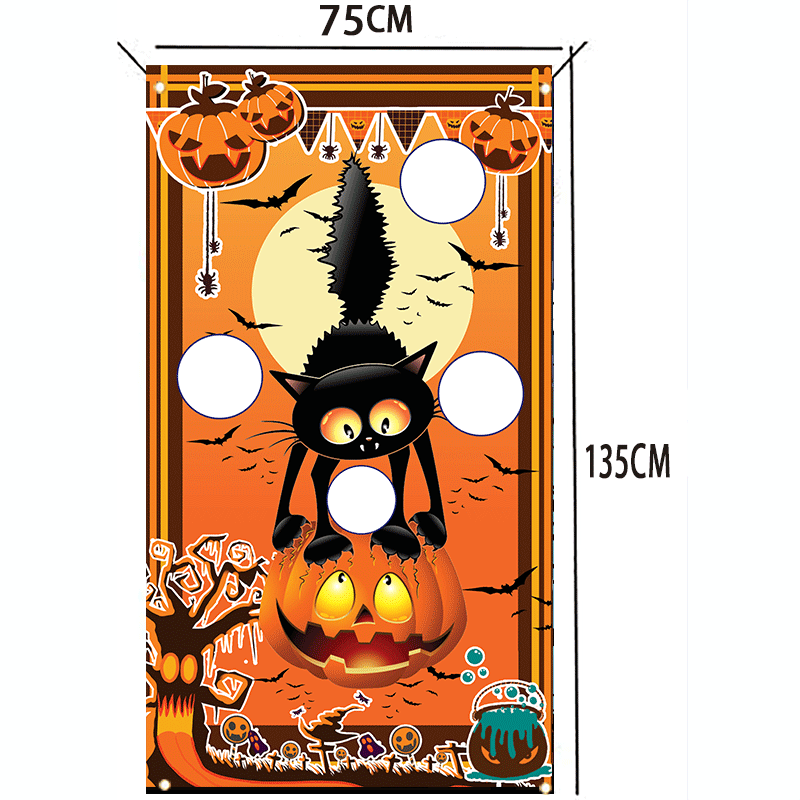 アマゾンのハロウィーンの道化師のゲームのサンドバッグの旗は横断幕を投げます。|undefined