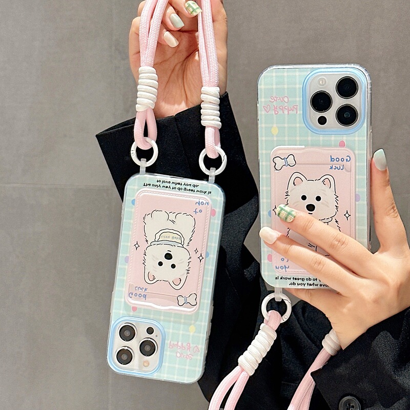 Cute Dog-Themed iPhone 17Pro Apple 16Promax Phone Case 15Pro with Lanyard 14/13Pro Cute Dog-Themed iPhone 17Pro Apple 16Promax Phone Case 15Pro with Lanyard 14/13Pro