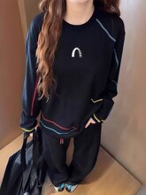 美式白色速干长袖t恤女夏薄款慵懒松弛感防晒罩衫羽毛球衣运动服