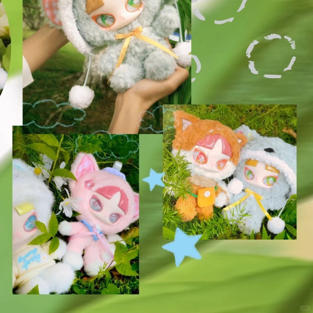 [Spot] Sonido INN genuino "Over the Spring" serie de felpa caja ciega juego muñeca de adorno de moda muñeca