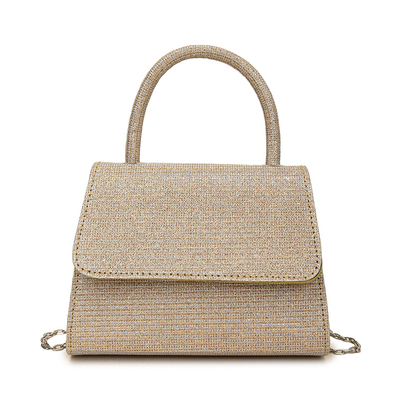 Bolso de cena, nuevo estilo transfronterizo, cadena de fiesta de sentido metálico, bolso de mensajero de un solo hombro, bolso de estilo de mujer de sentido avanzado