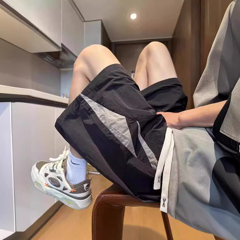 Color-matching Explosive Shorts Men's Summer Thin Running Pants Casual Quick-drying Fitness Pants Sports Five-point Casual Pants