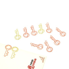 Creative cartoon-shaped metal bookmark, cute student exam learning stationery, colorful bookmark clip, office pin