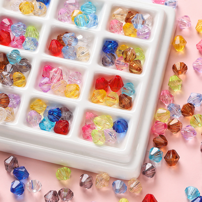 アクリル混合色チップビーズファセット菱形ビーズ DIY 手作りルースビーズ材料パッケージジュエリーアクセサリー|undefined