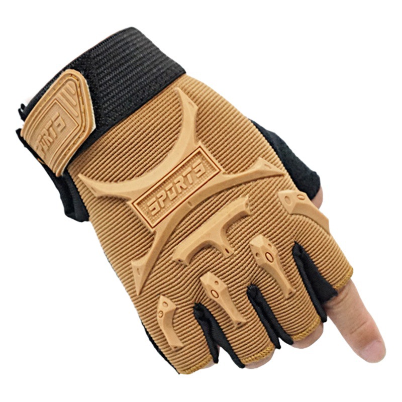 Outdoor Special Forces Children's Gloves Men's Half-finger Sports Fitness Non-slip Tactical Gloves Women's Military Fans Primary School Students Training