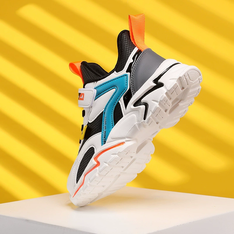 Children's mesh sports shoes, basketball footwear, autumn, trend of season, soft sole, for teenagers