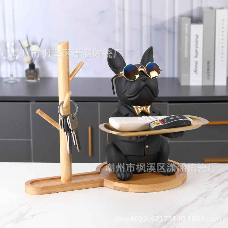 Gancho de cubo francés caja de almacenamiento de escritorio pasillo creativo clave joyería decoración hogar Puerta de almacenamiento de artículos diversos