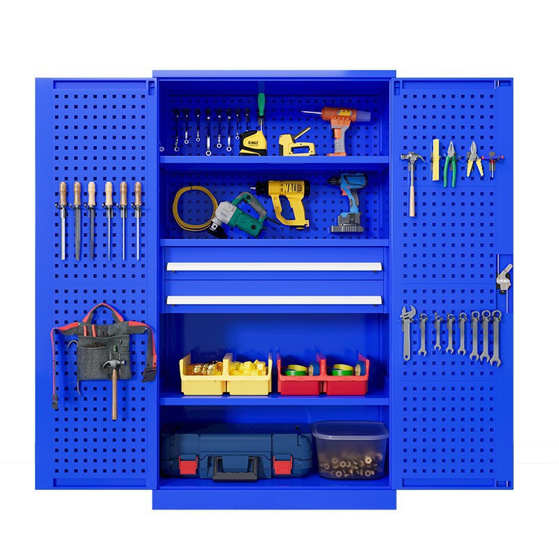 Gabinete de herramientas de hardware pesado engrosada caja de herramientas de hierro taller móvil reparación de automóviles armario multifuncional gabinete de almacenamiento