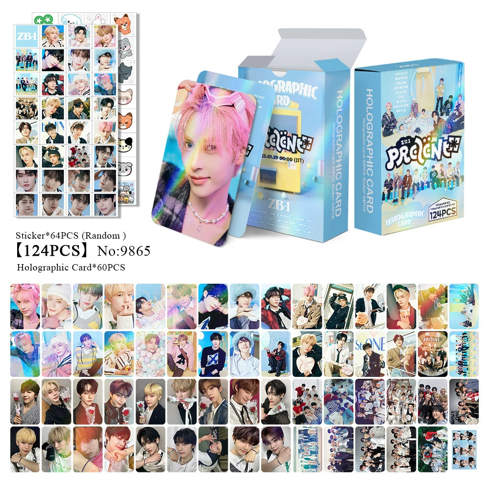 New Model Exclusively for Foreign Trade: 124 Holographic Cards, Total Chain Gidle Str Bptwice Celebrity Merchandise Lomo Small Cards