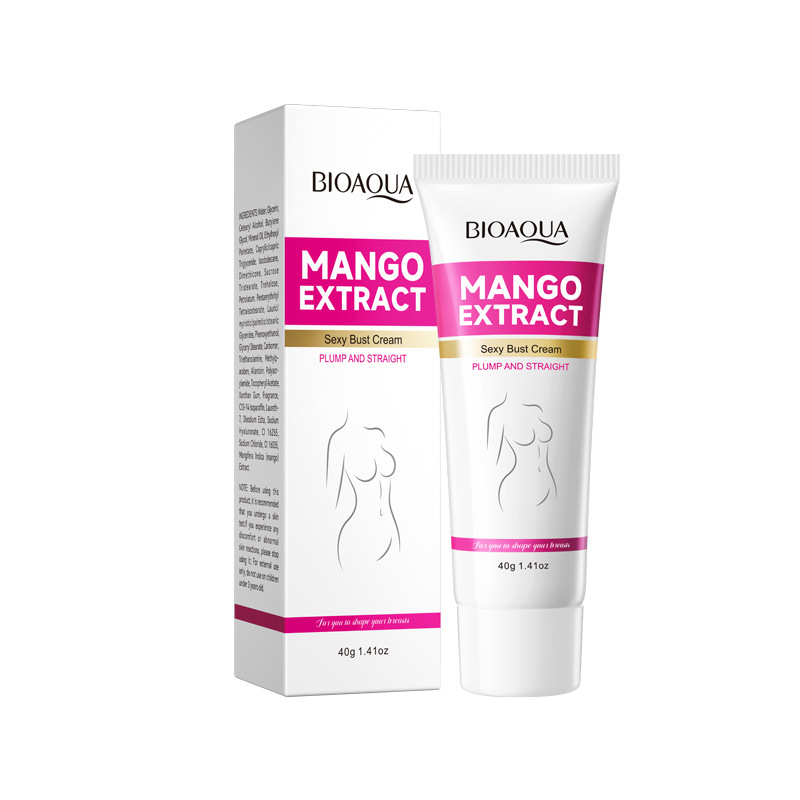 Inglés completo BIOAOUA mango sexy crema de aumento de pecho pecho estiramiento de pecho masaje de enfermería por mayor comercio exterior transfronterizo