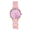 Fuchsia watch, cartoon pendant, quartz watches, simple and elegant design, wholesale