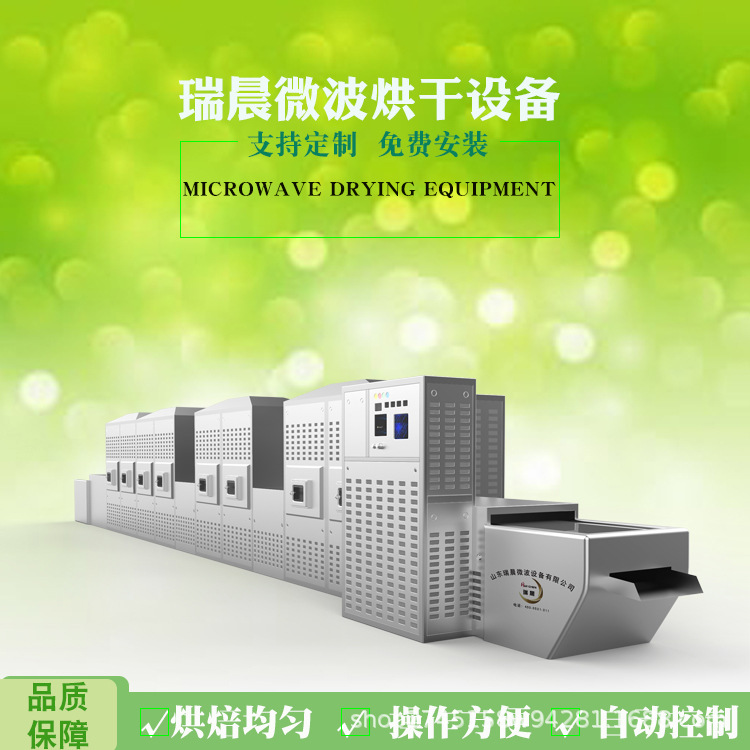 简单操作型微波猪皮膨化设备  DR-40KW食品膨化干燥机瑞晨