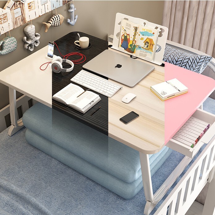 Small Bed Table, Bay Window Folding Table, Student Bedside Dormitory Desk, Laptop Stand, Office Lazy Table