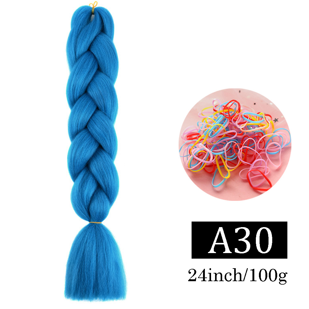 Peluca de trenza grande africana, color, trenza sucia, cuerda para el cabello, degradado, fibra química, trenza grande, reggae, hip-hop, trenza sucia, trenza