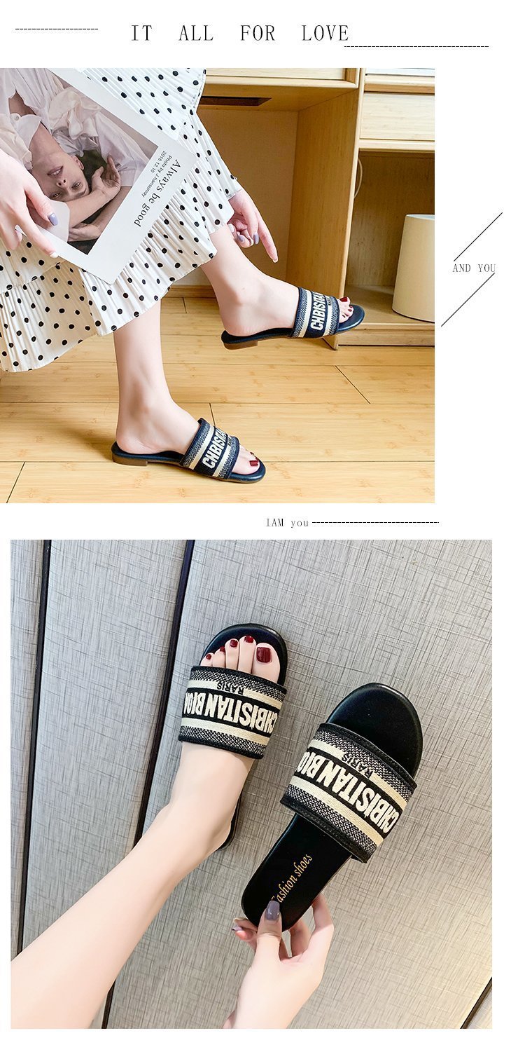 Internet Berühmte Hausschuhe Damen Sommer, Super Hot Im Jahr 2024, Neue Mode Für Den Außenbereich, Ins Trendy Beach Anti Slip One_voghion.com