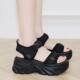 Internet Celebrity Torre Sandals Women's 2025 Summer New All-Match Soft Sole Non-Slip Thick Bottom Platform Sports Beach Shoes