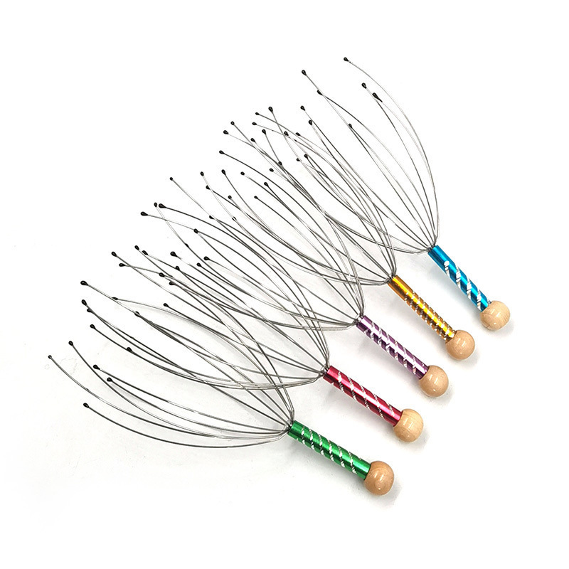 Masajeador de cuero cabelludo, masajeador manual, masajeador de cabeza, arrancador de cabeza, relajación.