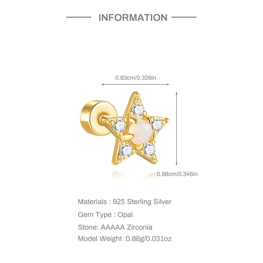 1g Weight 925 Sterling Silver Ear Needle Material Ear Studs Classification 1 Piece Quantity Daily, Street Occasion 925 Sterling Silver Material Geometric Pattern All Seasons Season Unisex Gender Plating Design Simple Style, Classic Style Style 1 Piece 925 Sterling Silver 925 Sterling Silver Earrings Geometric Ear Studs 10