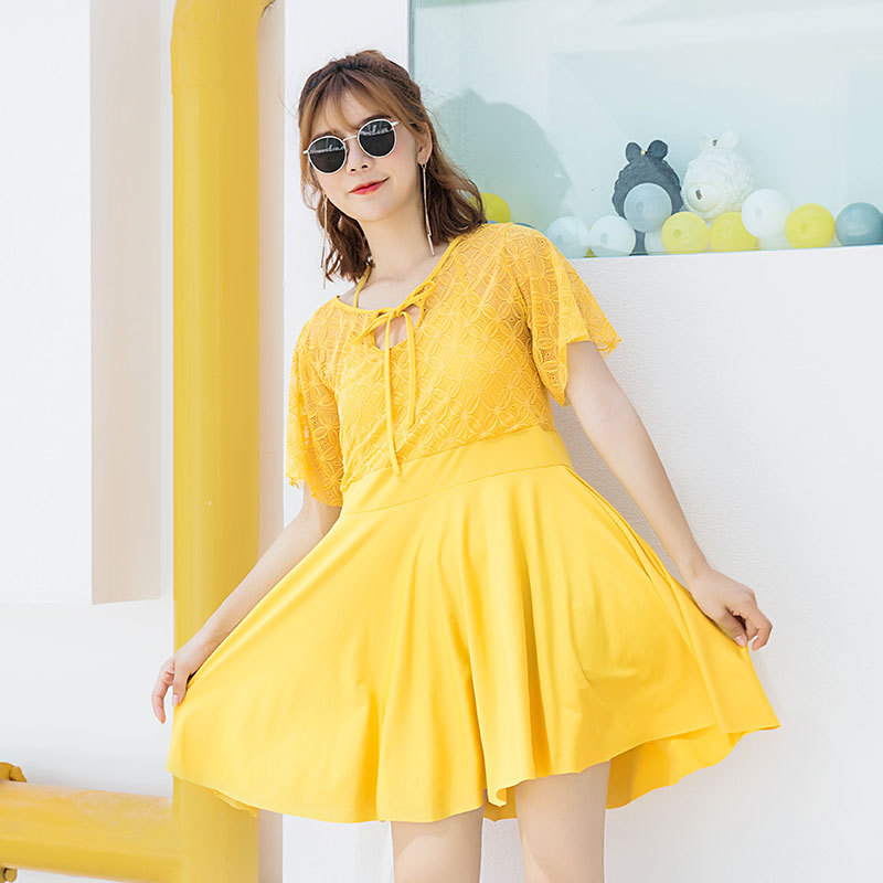 Traje de baño de las mujeres de una sola pieza conservador adelgazamiento vientre que cubre más traje de baño sexy encaje más tamaño grasa cubriendo traje de baño de grasa