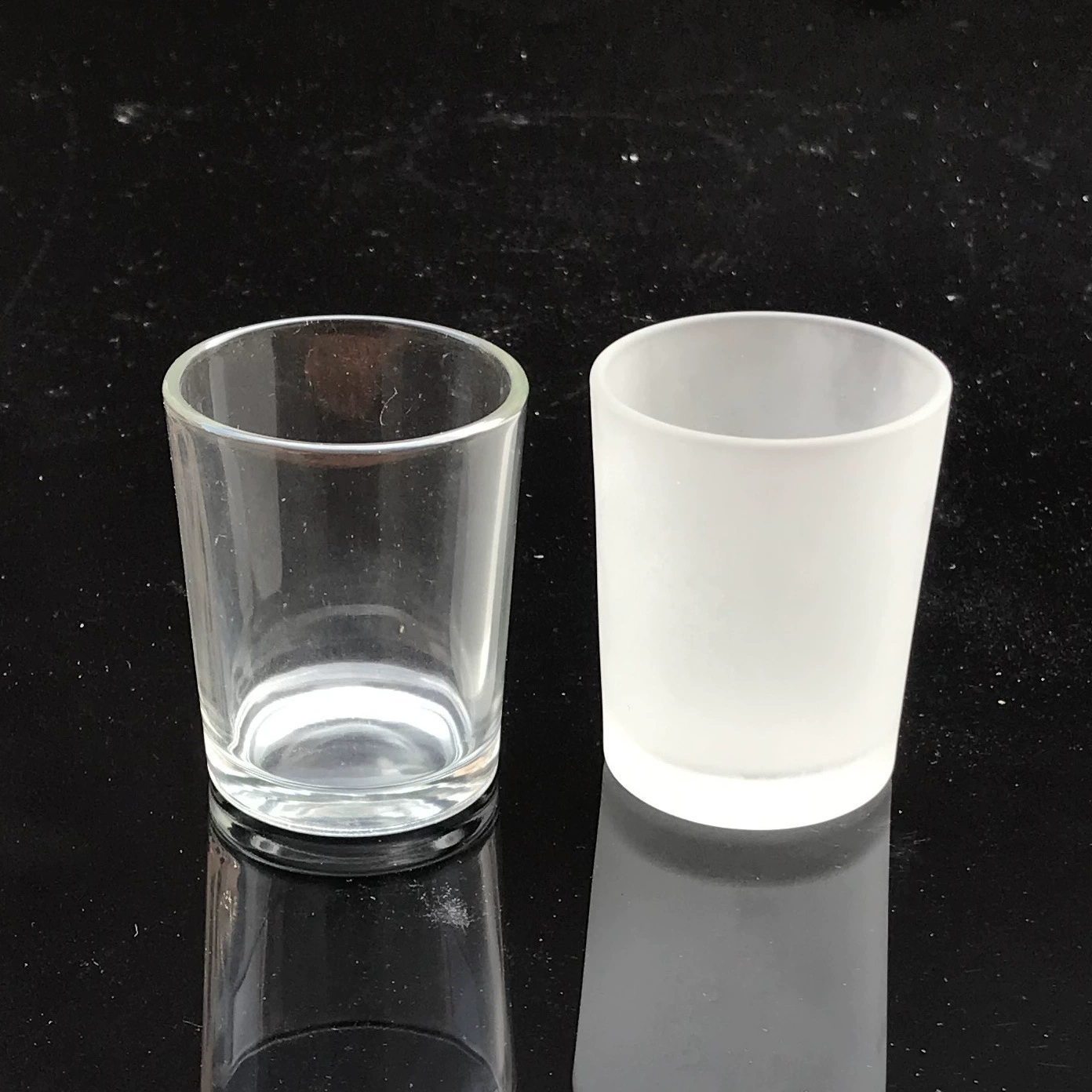 Материал свечи «сделай сам», стеклянный подсвечник, маленькая круглая чашка, матовая чашка, матовая черная чашка, контейнер для ароматерапии, восковая чашка, желейная чашка для свечи