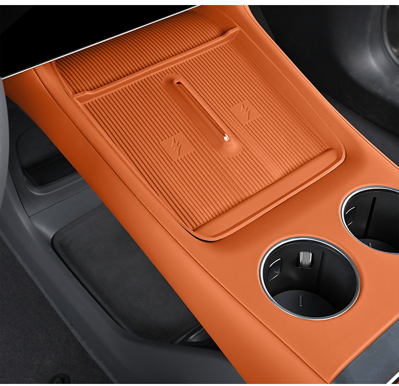 Suitable for Xiaomi Yu7 Front Water Cup Mat Protective Stickers, a Pair of Silicone Center Console Water Cup Anti-Slip Pads