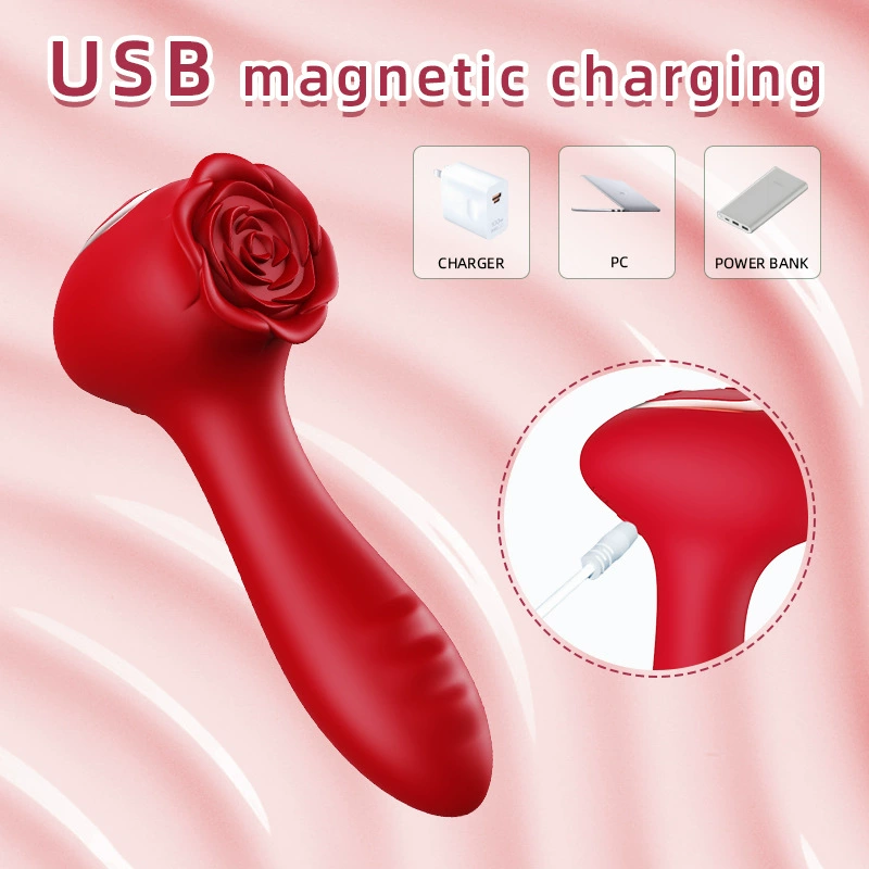 Розово-форма G-spot вибратор, компактный 12.8 см, вибрирующая палочка для женской стимуляции