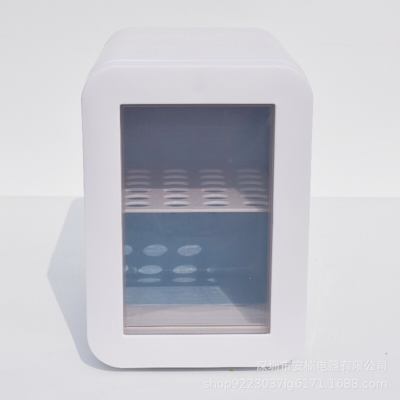 Xu Taifu Mini Refrigerator 5L Full View Transparent Door Silent Energy-Saving Desktop Fresh-Keeping Cooling Device Milk Heating Box Xu Taifu Mini Refrigerator 5L Full View Transparent Door Silent Energy-Saving Desktop Fresh-Keeping Cooling Device Milk Heating Box