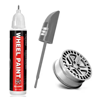 Repair Pen, Black, Gun Gray, Avtomobil boya qələmləri - 12ml-tesla-18inch-full-matte-gray