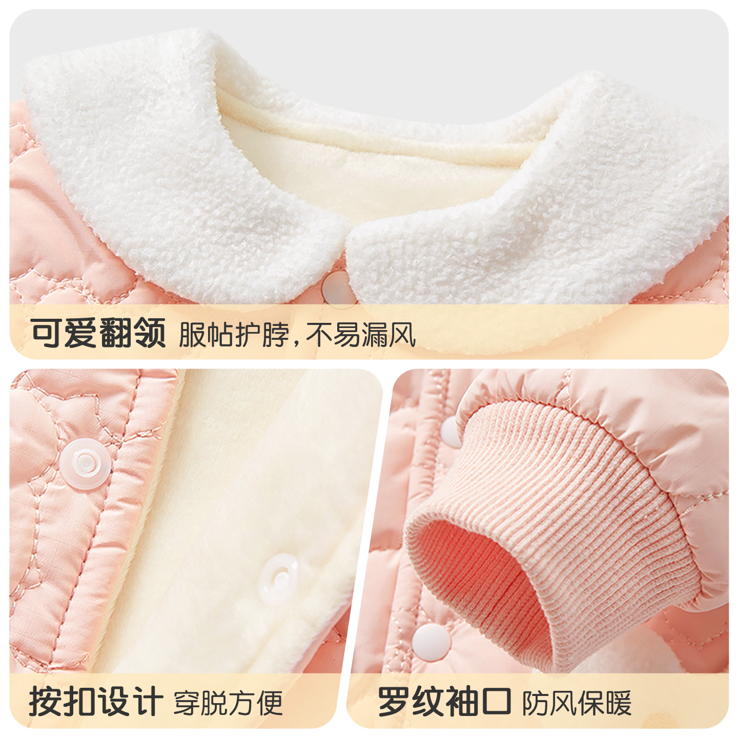 Chaqueta de algodón para bebés otoño y invierno chaqueta de algodón caliente para niños chaqueta de invierno chaqueta de algodón para niñas chaqueta de algodón para bebés chaqueta de algodón