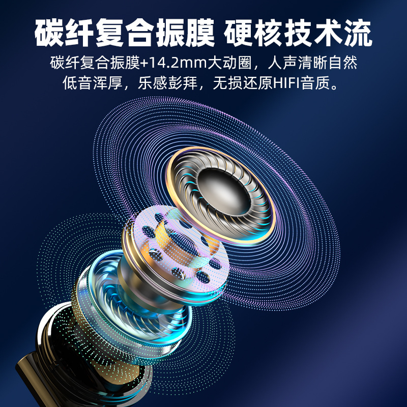 auriculares con cable medio en el oído subwoofer con control de cable de micrófono para juegos K-canción auriculares tipo-c para Apple