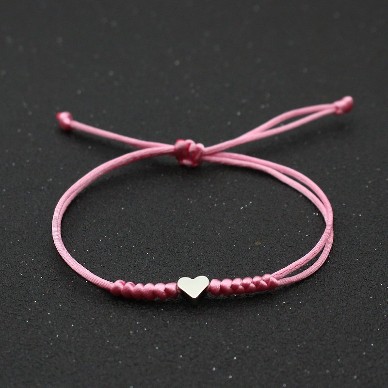 Simple Style Heart Shape Rope Copper Unisex Bracelets display picture 2
