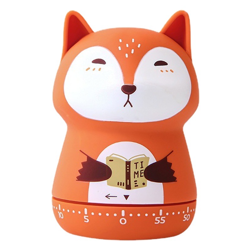 Dibujos animados bosque fiesta temporizador lindo animal modelado mecánico cuenta regresiva estudiante tiempo temporizador