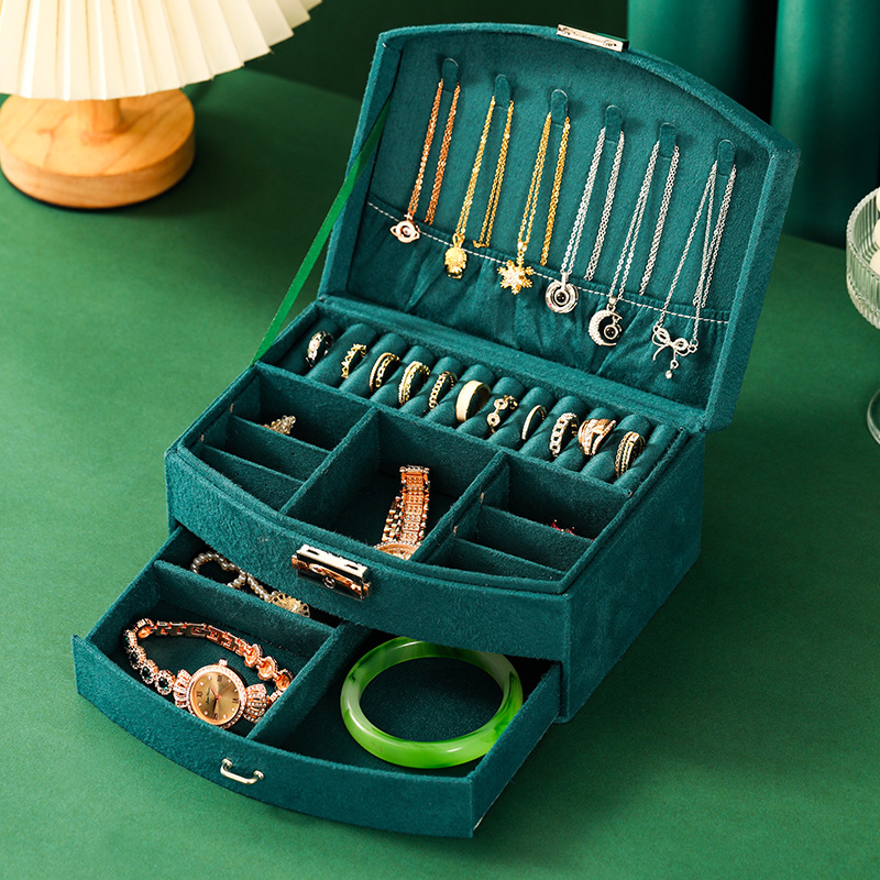 벨벳 다크 그린 핸들