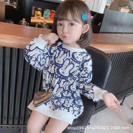 女宝宝连衣裙2022秋季新款童装长款卫衣裙子韩版女童洋气时髦上衣