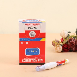 Yingyuan CP-1609 correction Liquid Pen type correction liquid iron head correction liquid stationery office wholesale 7ml