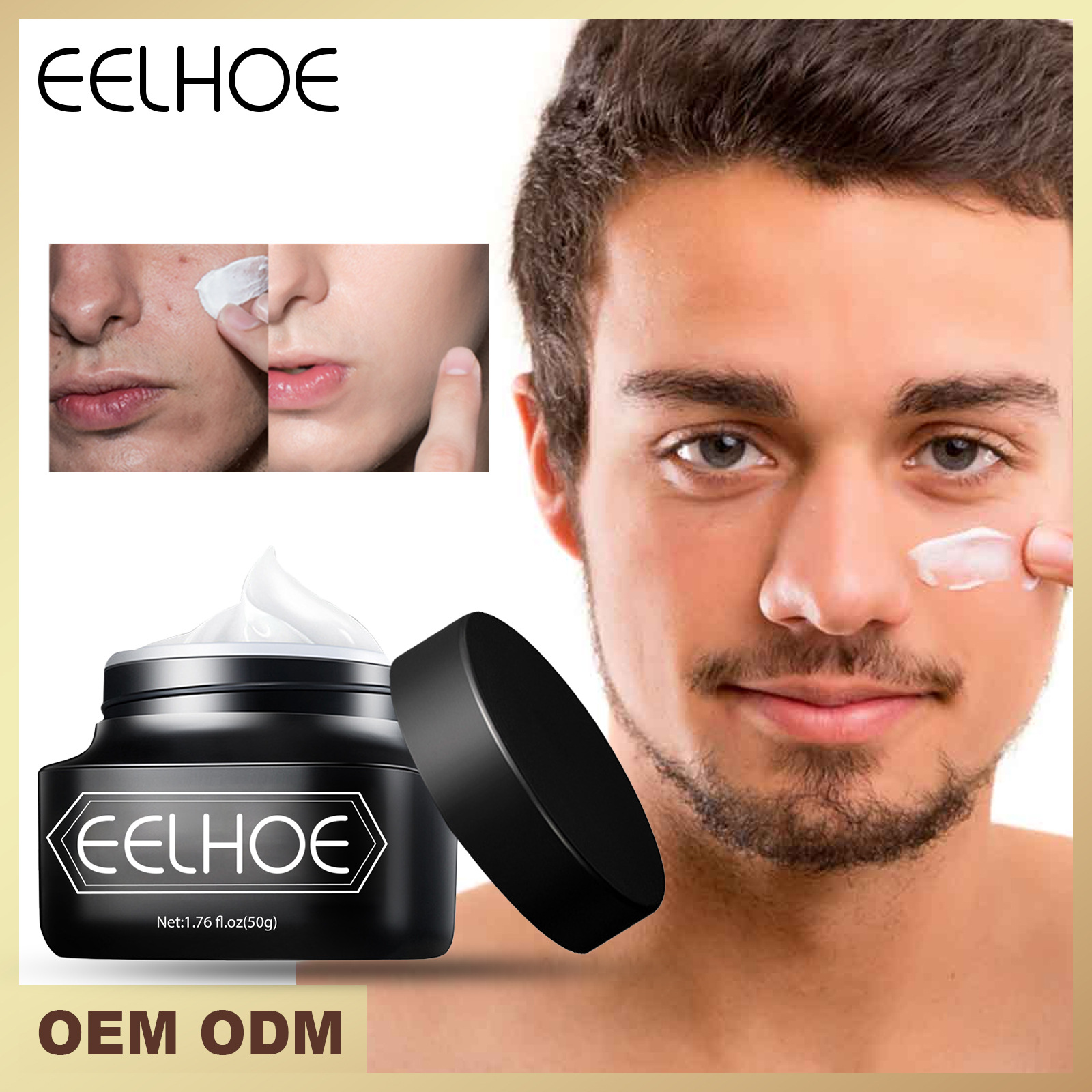Makeup Men's Erfrischender und nicht fettender Concealer, Akne-Maske, Hautaufhellung, Invisible Pore Sloth Cre_voghion.com