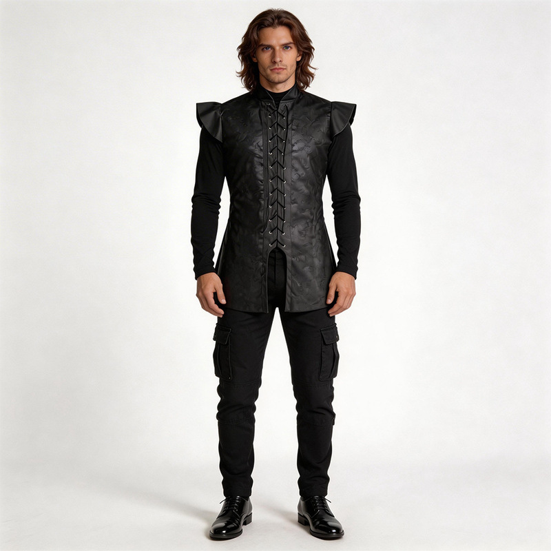 European and American Cross-Border Snowo Cosplay Costume Halloween Game of Thrones Medieval Knight Vest Cosplay Factory European and American Cross-Border Snowo Cosplay Costume Halloween Game of Thrones Medieval Knight Vest Cosplay Factory