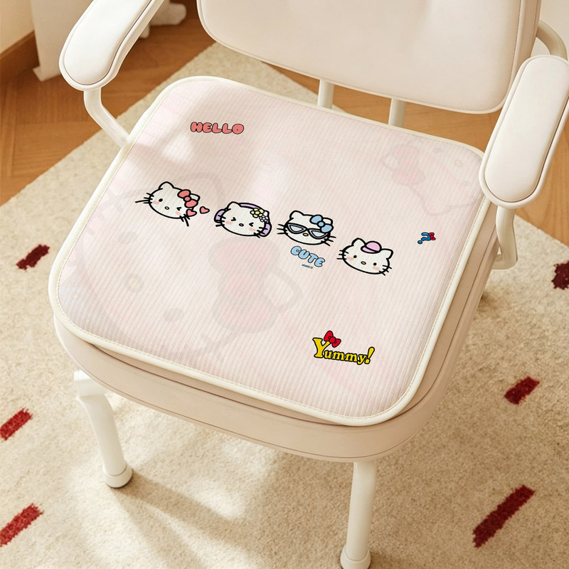Cute Cartoon-Style Ice Silk Seat Cushion for Home Use, Stain-Resistant, Easy to Clean, Non-Slip, Breathable Chair Cushion for Students, Classrooms, and Dormitories Cute Cartoon-Style Ice Silk Seat Cushion for Home Use, Stain-Resistant, Easy to Clean, Non-Slip, Breathable Chair Cushion for Students, Classrooms, and Dormitories