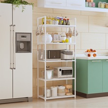 浴室厨房置物架落地多层微波炉架多功能储物收纳架客厅分层整理架