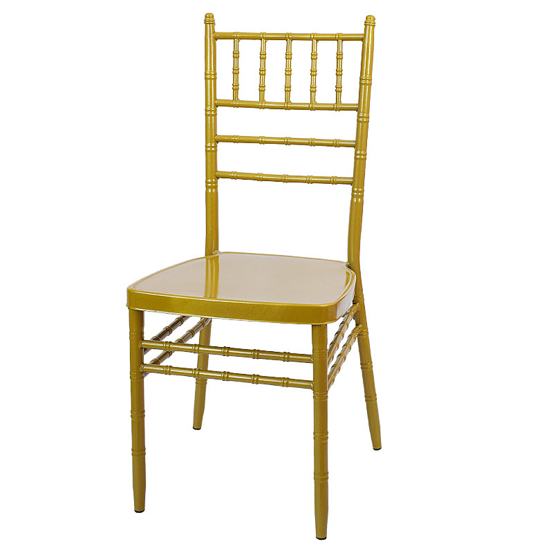 Silla de bambú de metal de estilo europeo, banquete de hotel, silla de decoración de boda al aire libre, silla de bambú de pintura de metal de varios estilos