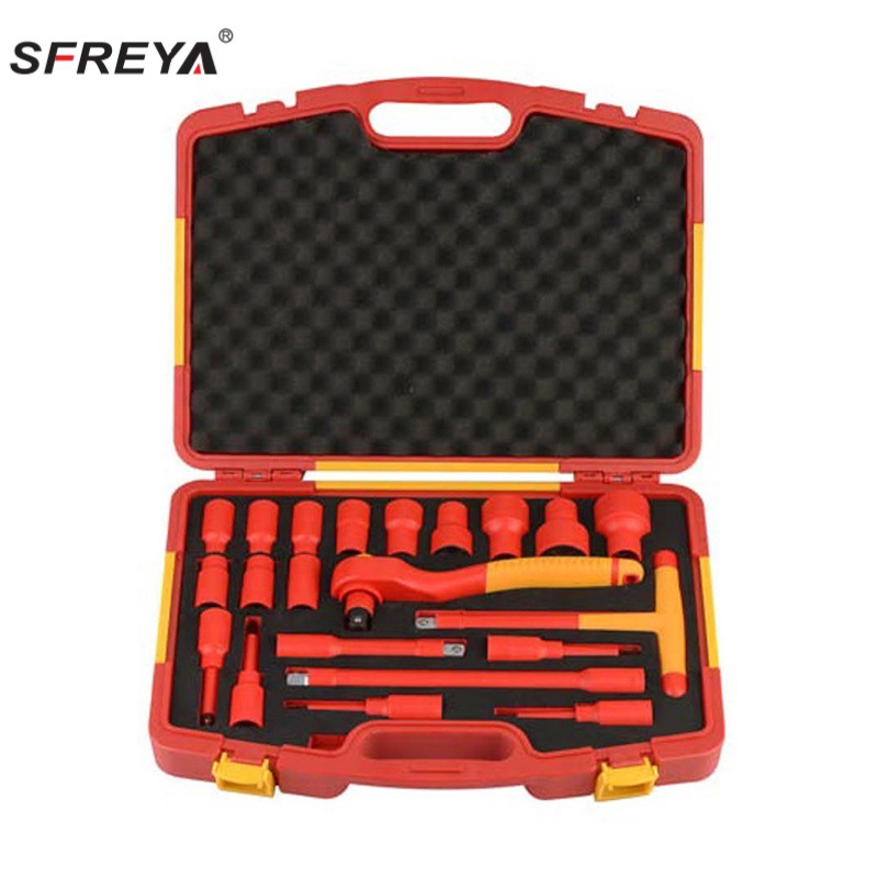 Herramienta de combinación de aislamiento sfreya Juego de 5 piezas Juego de destornillador de aislamiento de 7 piezas Juego de aislamiento de 23 piezas de 68 piezas
