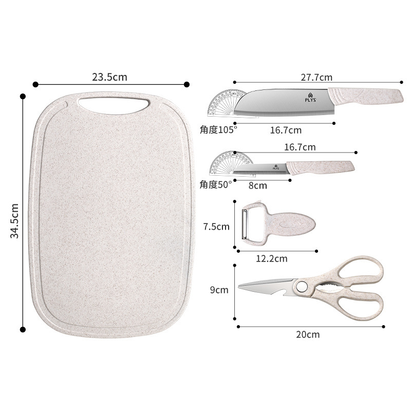 Material acampado bebés alimentos suplementarios de acero inoxidable porta cuchillos fabricantes venta directa un conjunto completo de cuchillos de cocina de platos otros