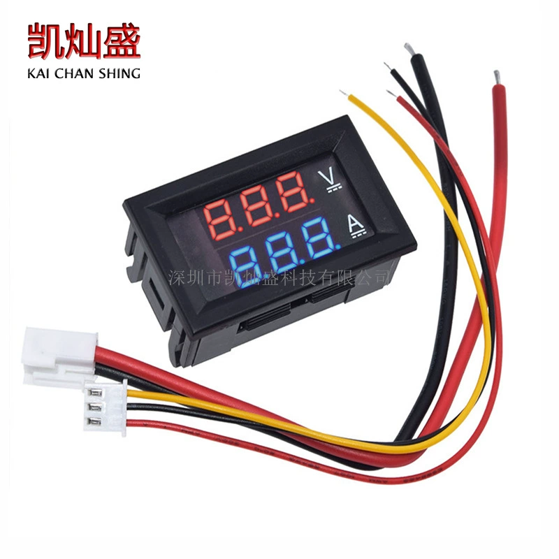 Светодиодный амперметр напряжения постоянного тока с двойным дисплеем Цифровой измеритель напряжения DC0-100V/100A с двойным дисплеем Цифровой измеритель 10A