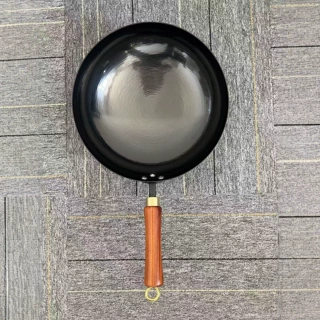定制条纹黑锅红椿木