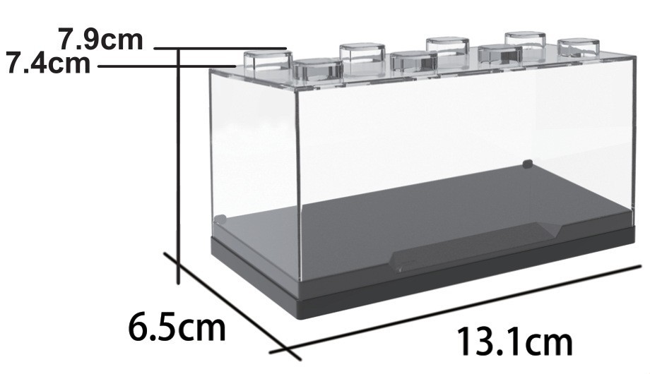 マットブラインド箱ファッションバッグ靴アクリル積み木展示箱LaBubuフィギュア