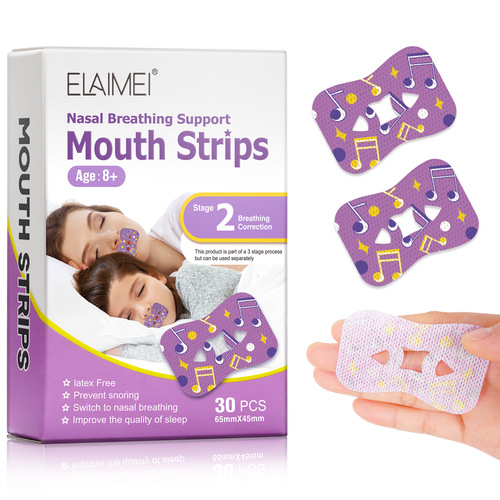 ELAIMEI Adult and Children Closed Mouth Tape Universal Breathing Corrector to Prevent Mouth Breathing and Snoring Patch