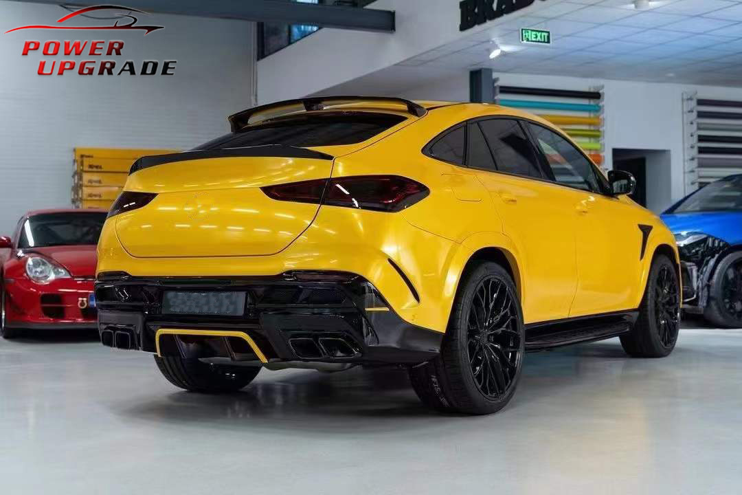 Suitable for Mercedes-Benz Gle Coupe W167 Modified Rear Bumper Carbon Fiber Ld Style Rear Lip Exhaust Pipe Kit