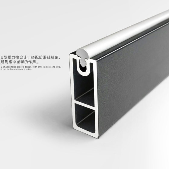 Wardrobe clothes pole thickened clothes pole support wardrobe cross bar cabinet fixed flange seat non-slip mute cabinet underwear pole
