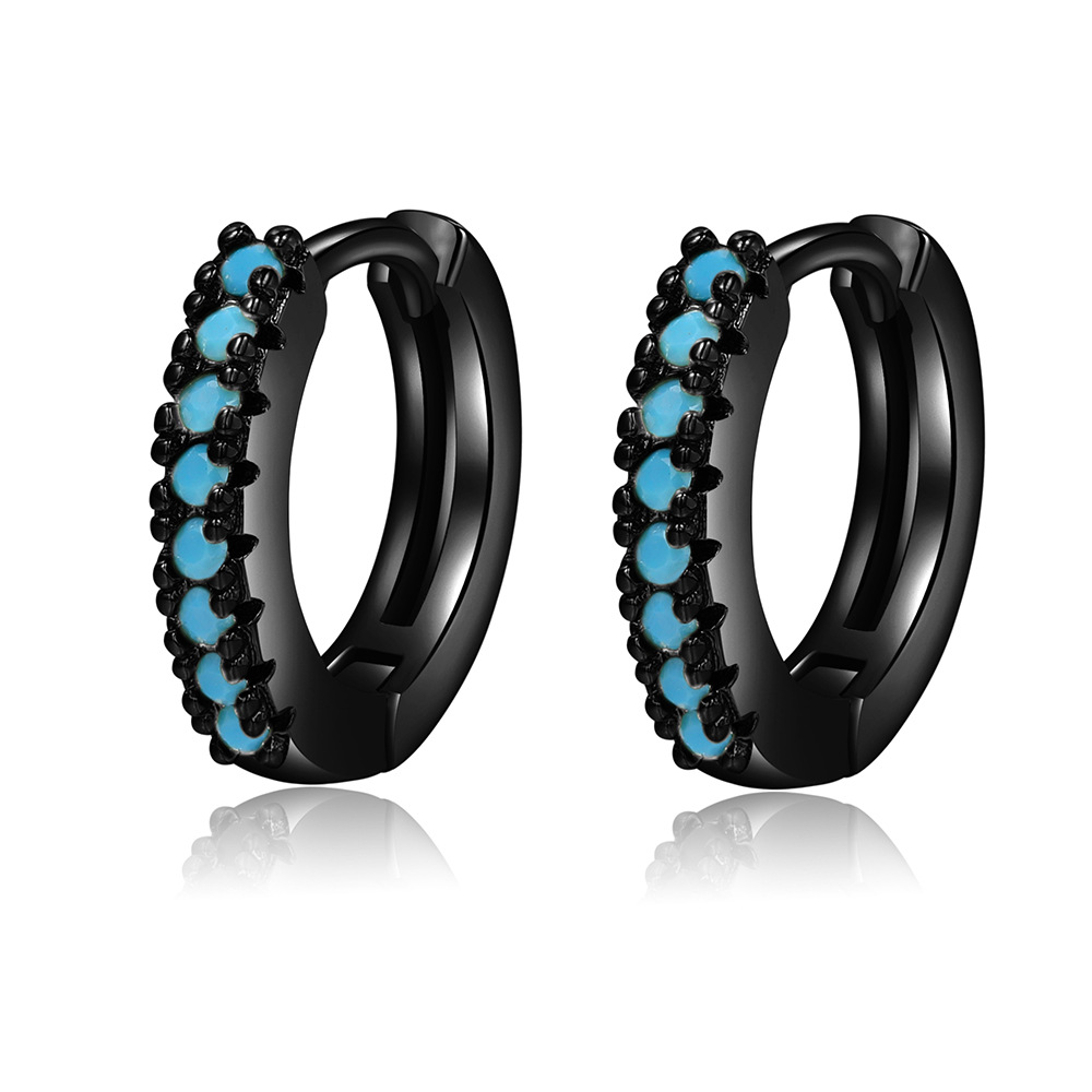 Fashion Geometric Copper Plating Zircon Earrings 1 Pair